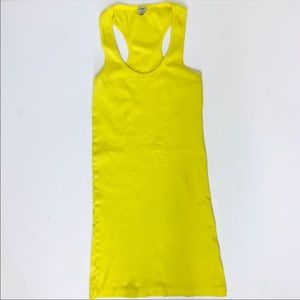 Farm rio yellow racerback tank top